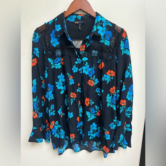 Maje “Cirque” floral lace top blouse 3(US L) - Picture 1 of 10